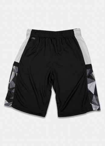 Boy's Graphic Printed Performance Shorts  Grey