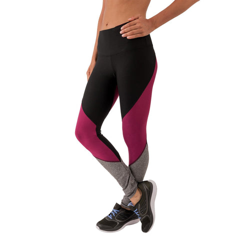 Full Length Color Block Mid Rise Lightweight Yoga Leggings