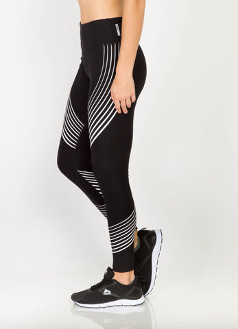 Vortex Contour Stripe Running Tights