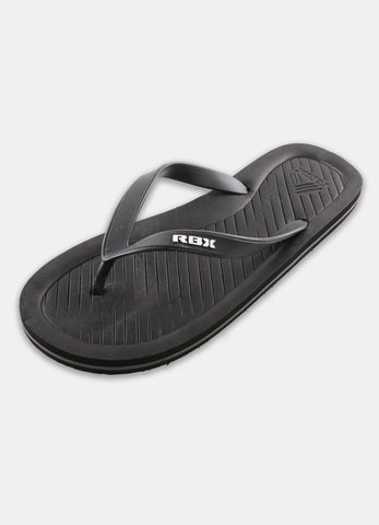 RBX Men's Comfort Footbed Flip Flop Black/White Size 10