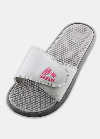 RBX Women's X Print Slide Grey/Pink Glo Size 10